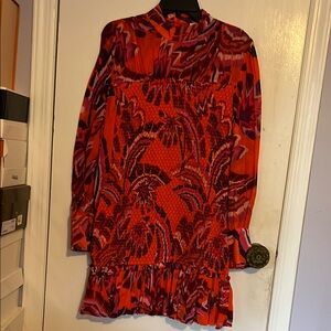 FARM Rio Vibrant Long Sleeve Dress